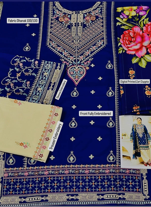 Zara ShahJhan 3pc Dhanak